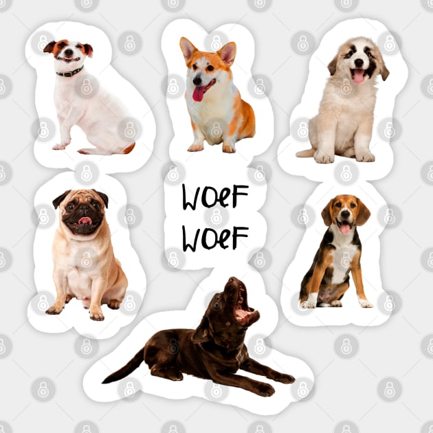 DOG 3 Sticker by Minimo Creation